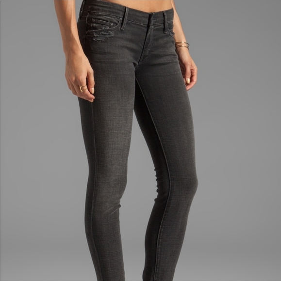 MOTHER The Looker Denim Jeans in Destroyed Ride. - Picture 5 of 16